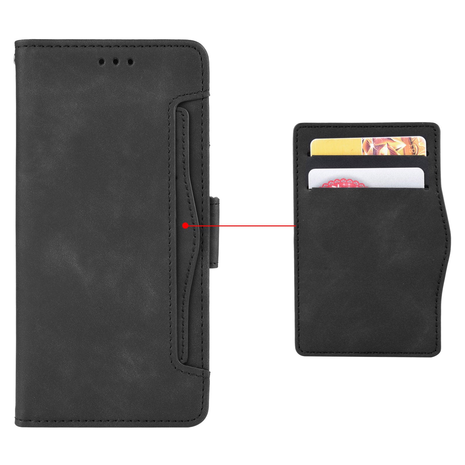 Wallet Flip Cover for Samsung Galaxy S23 PU Leather Phone Case Multiple Card Slots Stand Shell Wallet Flip Cover for Samsung Galaxy S23 PU Leather Phone Case Multiple Card Slots Stand Shell